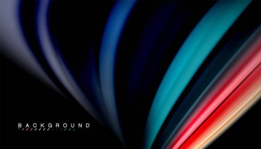 Sıvı vektör dalga arka plan renkleri karıştırma