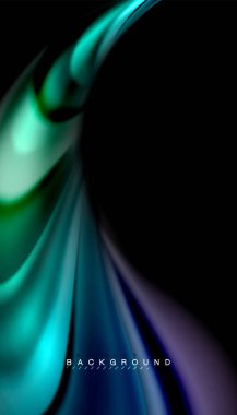 Sıvı vektör dalga arka plan renkleri karıştırma