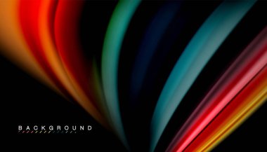 Sıvı vektör dalga arka plan renkleri karıştırma