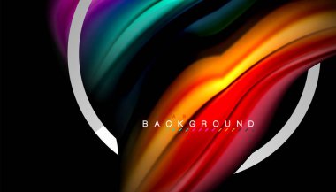 Sıvı sıvı metalik tarzı çizgi şeklinde Holografik dizayn renkleri