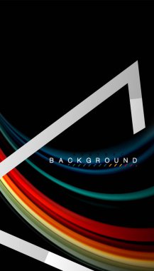 Sıvı sıvı metalik tarzı çizgi şeklinde Holografik dizayn renkleri