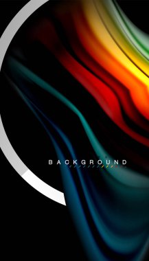 Sıvı sıvı metalik tarzı çizgi şeklinde Holografik dizayn renkleri