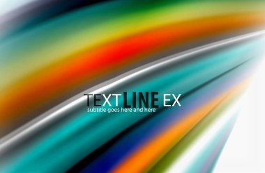 Gökkuşağı rengi dalgalar, bulanık vektör arka plan