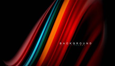 Sıvı vektör dalga arka plan renkleri karıştırma