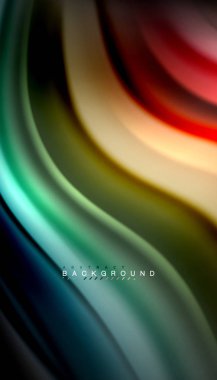 Sıvı vektör dalga arka plan renkleri karıştırma