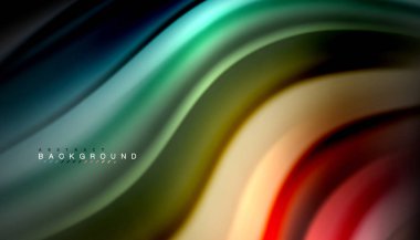 Sıvı vektör dalga arka plan renkleri karıştırma