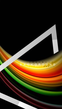 Sıvı sıvı metalik tarzı çizgi şeklinde Holografik dizayn renkleri