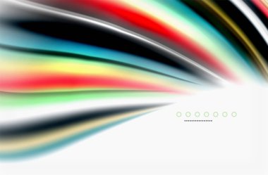 Gökkuşağı rengi dalgalar, bulanık vektör arka plan