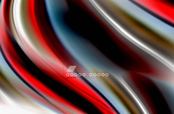 Ondas de cor arco-íris, vetor desfocado fundo abstrato — Vetor de Stock