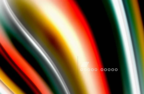 Ondas de color arco iris, vector difuminado fondo abstracto — Vector de stock