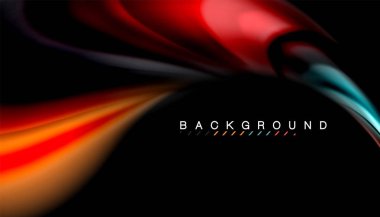 Sıvı vektör dalga arka plan renkleri karıştırma