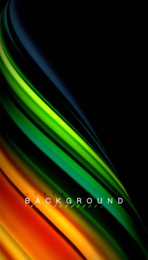 Sıvı vektör dalga arka plan renkleri karıştırma