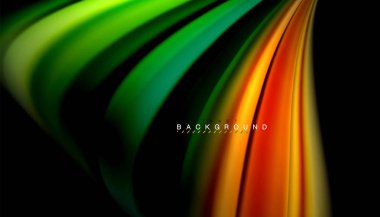 Sıvı vektör dalga arka plan renkleri karıştırma