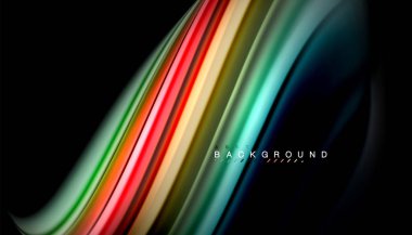 Sıvı vektör dalga arka plan renkleri karıştırma