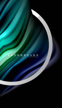 Sıvı sıvı metalik tarzı çizgi şeklinde Holografik dizayn renkleri