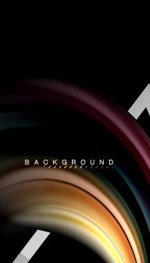 Sıvı sıvı metalik tarzı çizgi şeklinde Holografik dizayn renkleri