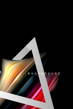 Sıvı sıvı metalik tarzı çizgi şeklinde Holografik dizayn renkleri