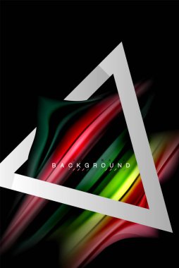 Sıvı sıvı metalik tarzı çizgi şeklinde Holografik dizayn renkleri