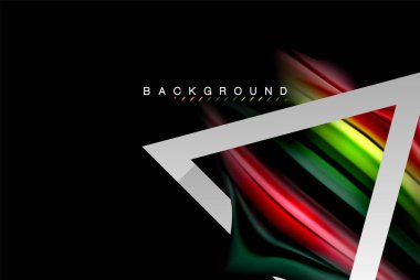 Sıvı sıvı metalik tarzı çizgi şeklinde Holografik dizayn renkleri