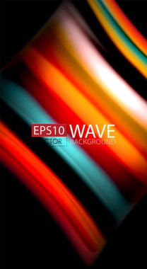 Renk dalga satırları arka plan bulanıklık