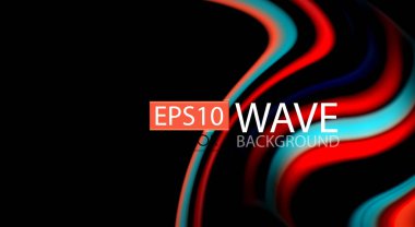 Renk dalga satırları arka plan bulanıklık. Vektör çizim app duvar kağıdı, iş sunma veya web afiş için