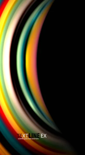 Renk dalga satırları arka plan bulanıklık — Stok Vektör