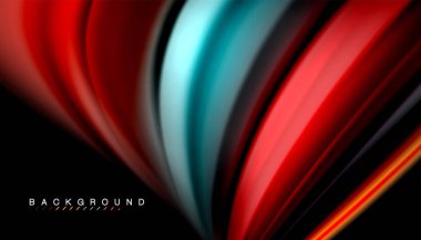 Sıvı vektör dalga arka plan renkleri karıştırma