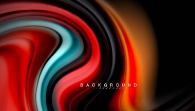 Sıvı vektör dalga arka plan renkleri karıştırma