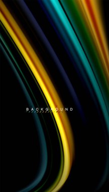 Sıvı vektör dalga arka plan renkleri karıştırma