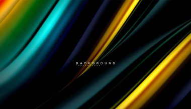 Sıvı vektör dalga arka plan renkleri karıştırma