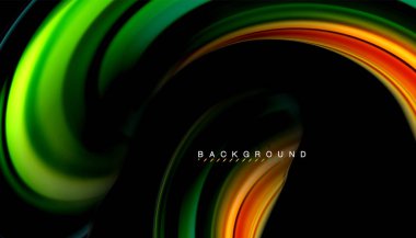 Sıvı vektör dalga arka plan renkleri karıştırma