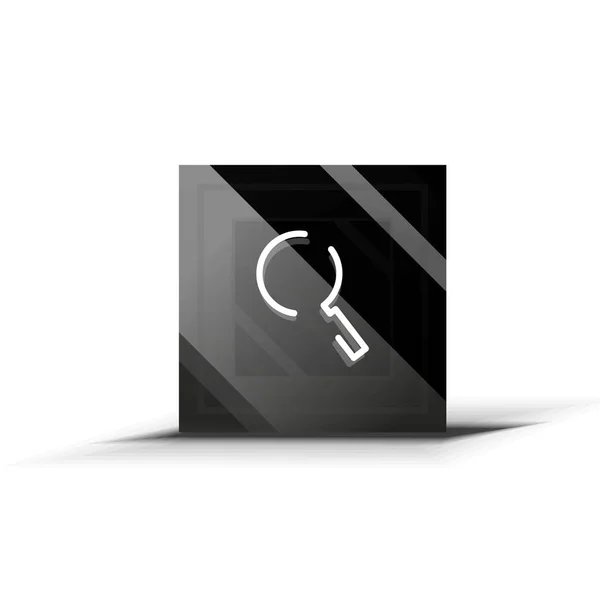 Magnifyier web tlačítko Hledat, zvětšit ikony. Moderní zvětšovací sklo znamení, design webových stránek nebo mobilní aplikace — Stockový vektor