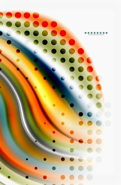 Gelombang warna pelangi, latar belakang abstrak vektor kabur - Stok Vektor