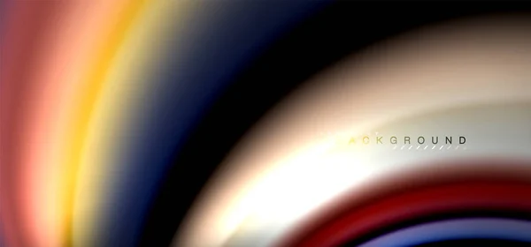 Різнокольорові хвильові лінії на чорному фоні — стоковий вектор