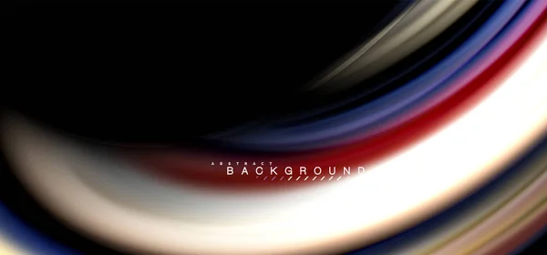 Veelkleurige golf lijnen op een zwarte achtergrondontwerp — Stockvector