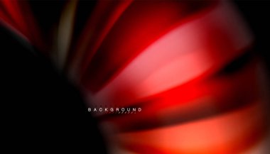 Siyah arkaplanda soyut dalga çizgileri sıvı gökkuşağı stili renk çizgileri