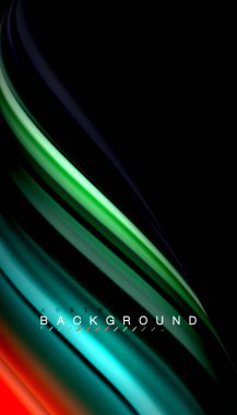 Sıvı vektör dalga arka plan renkleri karıştırma