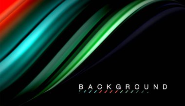 Sıvı vektör dalga arka plan renkleri karıştırma