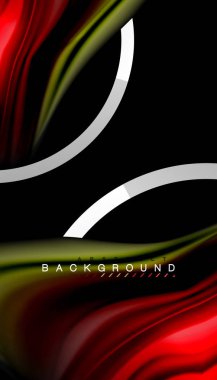 Sıvı sıvı metalik tarzı çizgi şeklinde Holografik dizayn renkleri