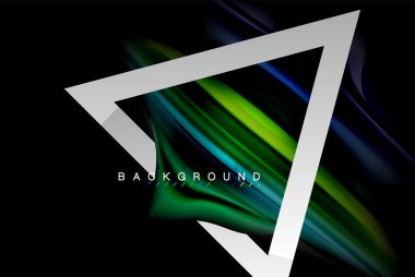 Sıvı sıvı metalik tarzı çizgi şeklinde Holografik dizayn renkleri