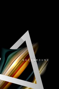 Sıvı sıvı metalik tarzı çizgi şeklinde Holografik dizayn renkleri