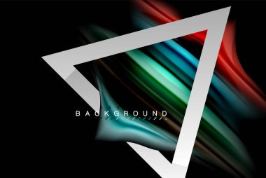 Sıvı sıvı metalik tarzı çizgi şeklinde Holografik dizayn renkleri