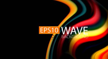 Renk dalga satırları arka plan bulanıklık