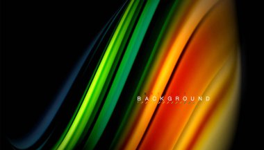 Sıvı vektör dalga arka plan renkleri karıştırma