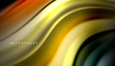 Sıvı vektör dalga arka plan renkleri karıştırma