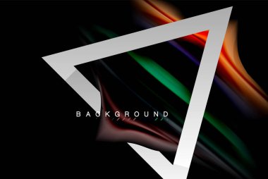 Sıvı sıvı metalik tarzı çizgi şeklinde Holografik dizayn renkleri