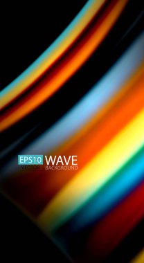 Renk dalga satırları arka plan bulanıklık