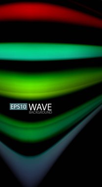 Renk dalga satırları arka plan bulanıklık. Vektör çizim app duvar kağıdı, iş sunma veya web afiş için