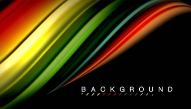 Sıvı vektör dalga arka plan renkleri karıştırma