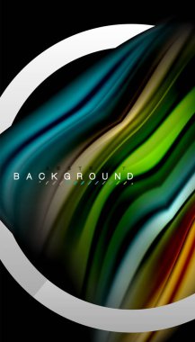 Sıvı sıvı metalik tarzı çizgi şeklinde Holografik dizayn renkleri